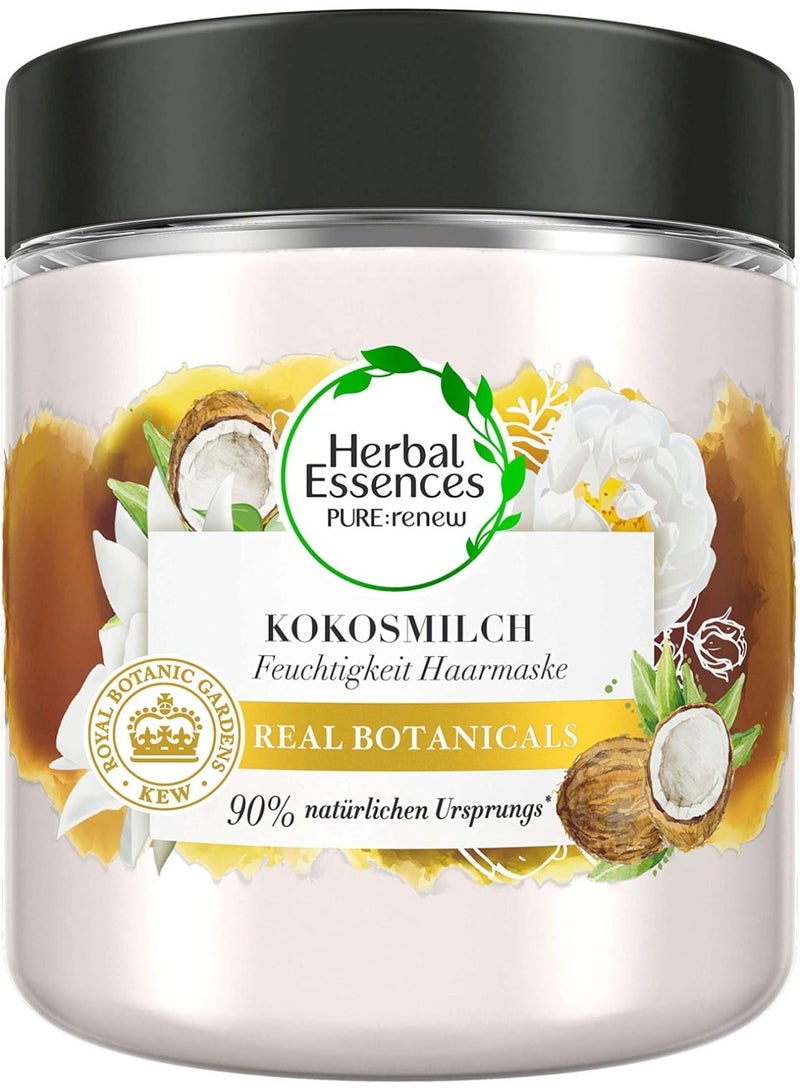 Herbal Essences Pure:renew Coconut Milk Moisturising Hair Mask Coconut Milk  Coconut Hair Care Shine Hair Care Dry Hair Aloe Vera Hair Treatment Hair Treatment Dry Hair Mask 250 ml - Image 1